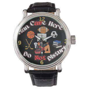 Fun Man Cave Here e-watch Horloge