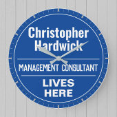 Fun Management Consultant Wall Plaque Style Grote Klok