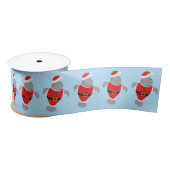 Fun Manatee Santa Animal Kerstmis Satijnen Lint (Spoel)