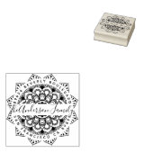 Fun Mandala familienaam Retouradres Rubberstempel (Gestempeld)