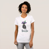 Fun Mardi Gras Cat Womens' T-shirt (Voorkant volledig)