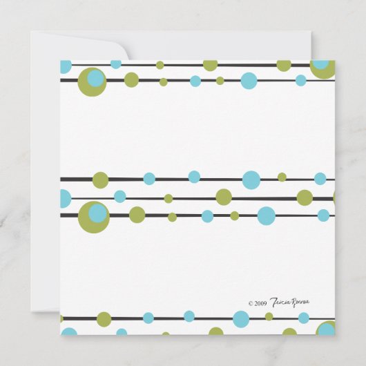 Fun Martini Lines Kaart (Achterkant)