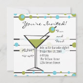 Fun Martini Lines Kaart (Voorkant)