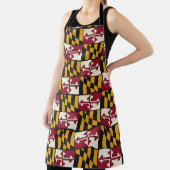 Fun Maryland Flag BBQ Chef Schort (Insitu)