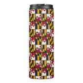 Fun Maryland State Flag Swag Thermal Drink Tumbler Thermosbeker (Achterkant)