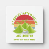 Fun MATCHA Mountains noemen Latte Drinker Fotoplaat (Voorkant)