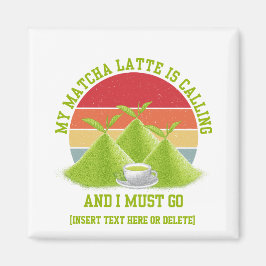 Fun MATCHA Mountains noemen Latte Drinker Magneet