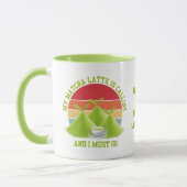 Fun MATCHA Mountains noemen Latte Drinker Mok (Links)