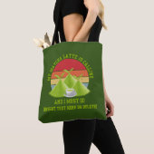 Fun MATCHA Mountains noemen Latte Drinker Tote Bag (Dichtbij)