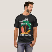Fun Matching Family Beach Road Trip Cool GRILL MAS T-shirt (Voorkant volledig)