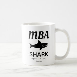 Fun MBA Shark Coffee Mok