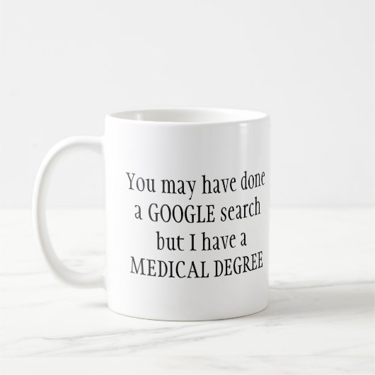 Fun Medical Degree Koffiemok (Links)