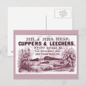 FUN MEDISCHE LEIDERS, KOPERS EN LEECHERS BRIEFKAART (Voorkant / Achterkant)