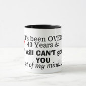 Fun meer dan 40 jaar 867-5309 Retro 80 Mok (Midden)