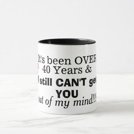 Fun meer dan 40 jaar 867-5309 Retro 80 Mok (Midden)