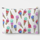 Fun Melty Summer Gothic Skull Ice Cream pastel wit Etui (Achterkant)