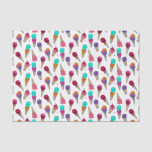 Fun Melty Summer Gothic Skull Ice Cream weird whit Tissuepapier