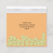 Fun Memorable Prescription Medical Business Card Vierkante Visitekaartje (Achterkant)