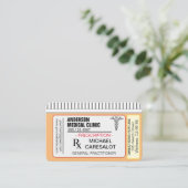 Fun Memorable Prescription Medical Visitekaartje (Staand voorkant)