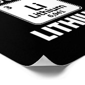 Fun Mental Health Awareness Quote T-shirt Lithium  Poster (Hoek)