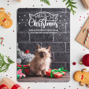 Fun meowy kerstcadeautje, nieuwe jaarkat