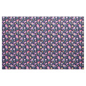 Fun Mermaid and Fish Pattern op Blue Stof (Yard (91,4 cm))