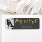 Fun Merry & Bright Gold & Dark Grey Etiket (Insitu)