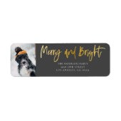 Fun Merry & Bright Gold & Dark Grey Etiket (Voorkant)