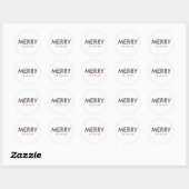 Fun Merry Custom Holiday Sticker of Labels (Vel)