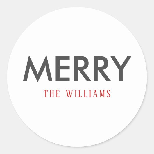 Fun Merry Custom Holiday Sticker of Labels (Voorkant)