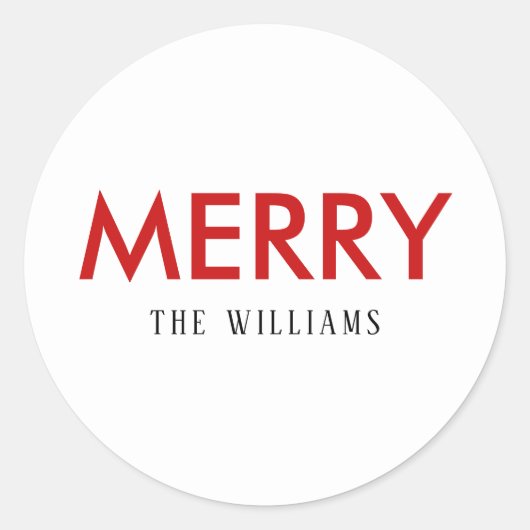 Fun Merry Custom Holiday Sticker of Labels (Voorkant)