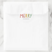 Fun Merry Custom Holiday Sticker of Labels (Tas)