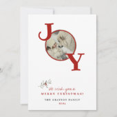Fun Merry kerst Joy Photo Holiday Card (Voorkant)