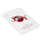 Fun Merry kerst Joy Photo Holiday Card Magneet (Rechterzijde)