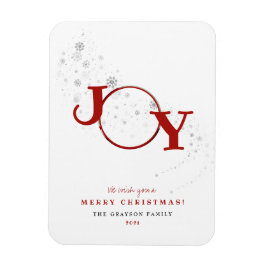 Fun Merry kerst Joy Photo Holiday Card Magneet