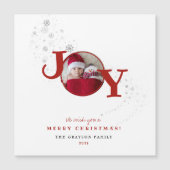 Fun Merry kerst Joy Photo Holiday Card Magnet (Voorkant)