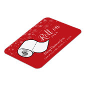 Fun Merry kerstfamilienaam Roll on New Year Magneet (Linkerzijde)