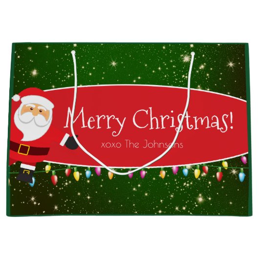 Fun Merry kerstkerstkerstkerstkerstkerstkerstkerst Groot Cadeauzakje (Voorkant)