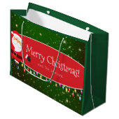 Fun Merry kerstkerstkerstkerstkerstkerstkerstkerst Groot Cadeauzakje (Voorkant Gekanteld)