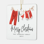 Fun Merry kerstkerstkerstkerstkerstkerstmis Keramisch Ornament (Links)