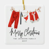 Fun Merry kerstkerstkerstkerstkerstkerstmis Keramisch Ornament (Voorkant)