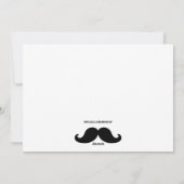 Fun Merry-kerstmustache-fotokaart Feestdagenkaart (Achterkant)