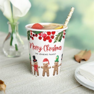 Fun Merry kerstparty Paper Cup Papieren Bekers