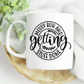 Fun Messy Bun en klaar maken Koffiemok