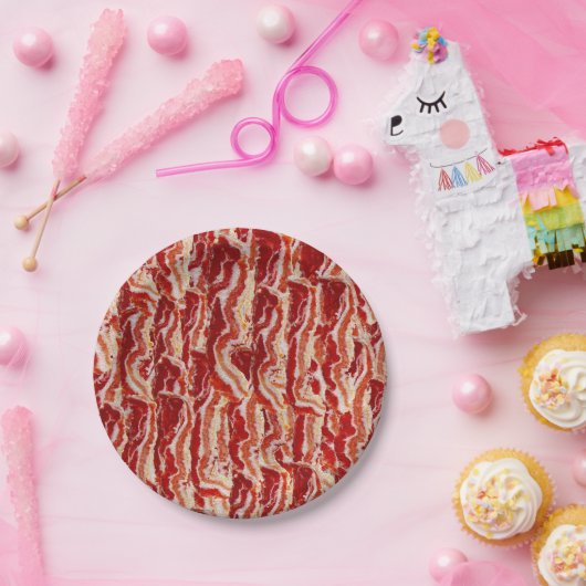 Fun. met Bacon altijd Papieren Bordje (Feest)