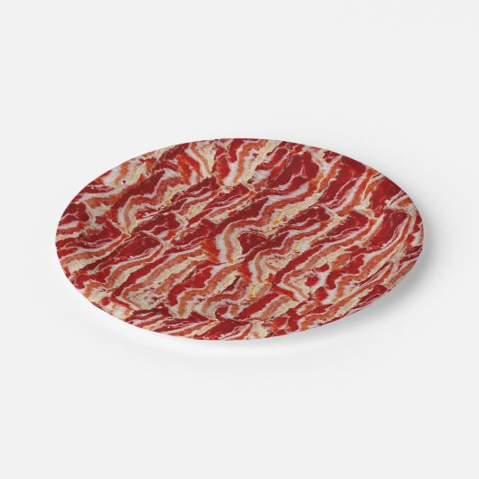 Fun. met Bacon altijd Papieren Bordje (Gekanteld)