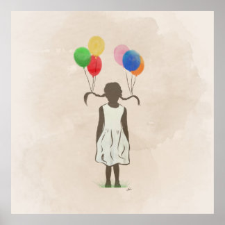 Fun. met ballonnen poster