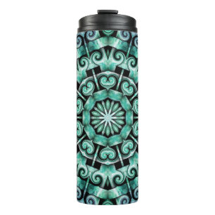 Fun met Blauwgroen en zwart Thermosbeker