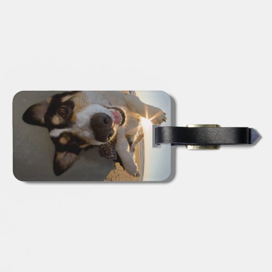 Fun met de zon bagagelabel (Achterkant horizontaal)