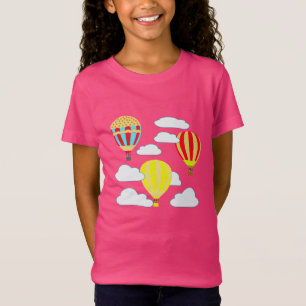 Fun met een luchtballon die de cloud raakt t-shirt